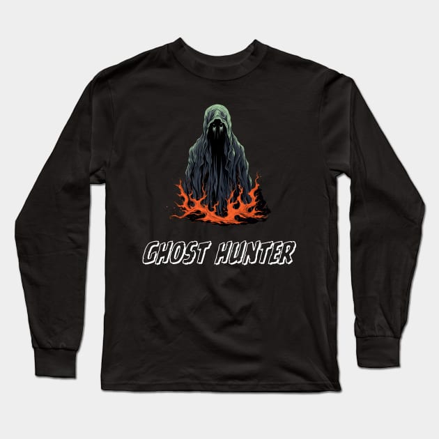 Ghost hunting Long Sleeve T-Shirt by vaporgraphic